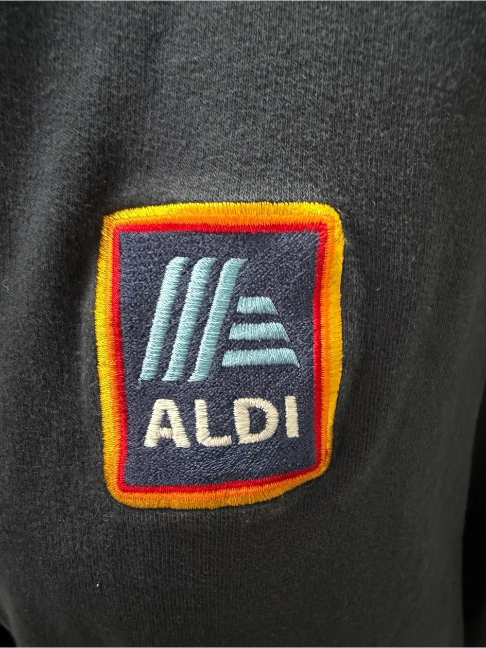 Vantage Aldi Navy Blue Employee Full Zip Jacket Uniform Size XL